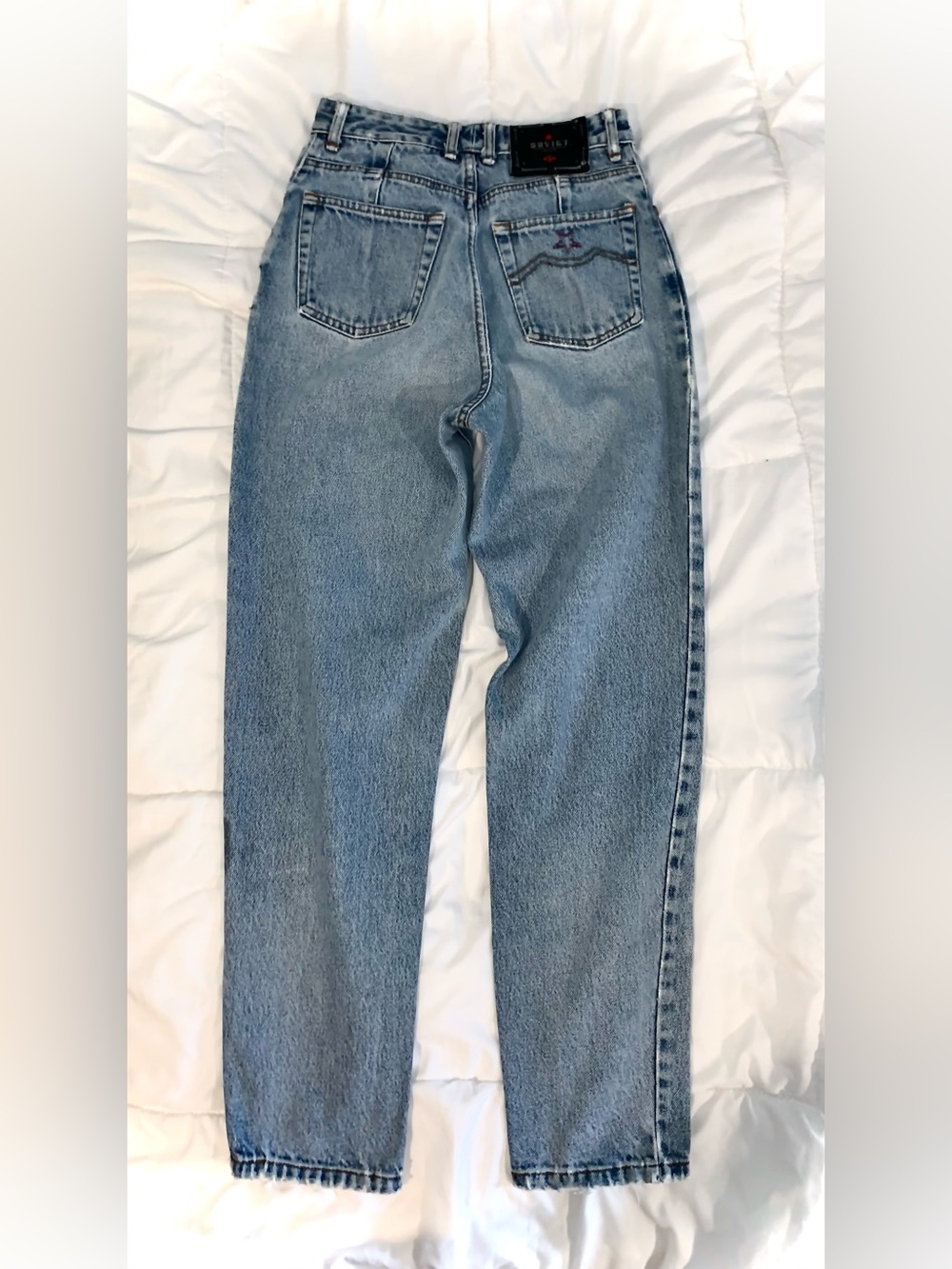 VTG 90s Soviet Brand High Waisted Light Wash Jeans CCCP Red Star Rare women’s 25